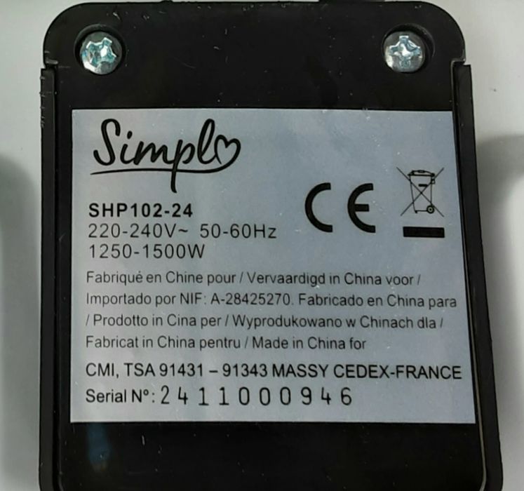 Plita electrică 1500 W,Termostat,⊙18 Cm NOUĂ - 65 Lei