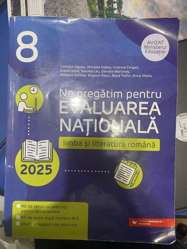 PACHET DE 11 CĂRȚI pentru Evaluarea Nationala, clasa a opta.