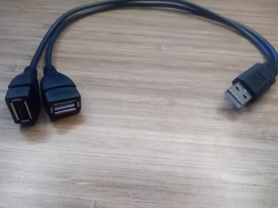 25 cm USB male split la doua usb female