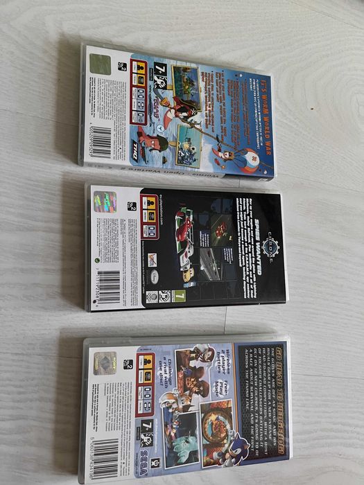Комплект игри за PSP: Cars 2,   SONIC RIVALS 2 , Worms Open Warfare 2