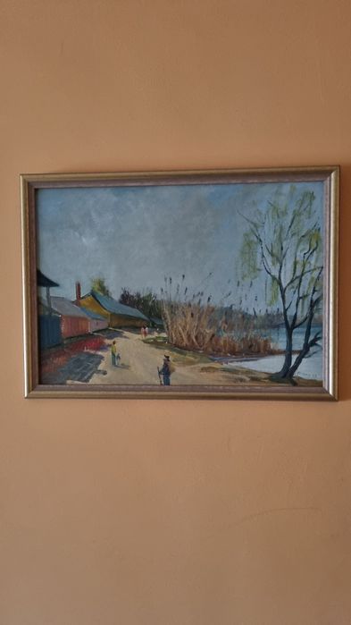 Tablou pictor oradean Tibor Tolnay. Semnat datat l