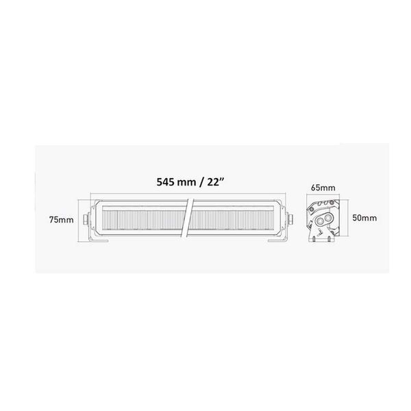 Висококачествен LED BAR диоден прожектор,DRL мъгла, 60W,12-24V,54.5 см