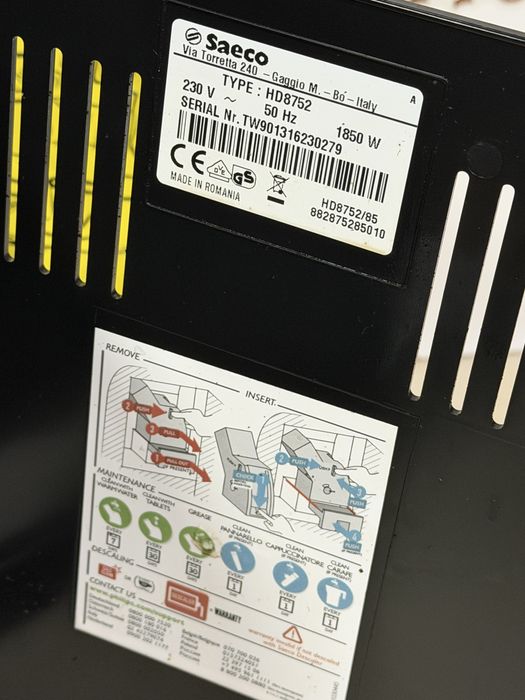Кафемашина кафе автомат Saeco INTELİA EVO с гаранция