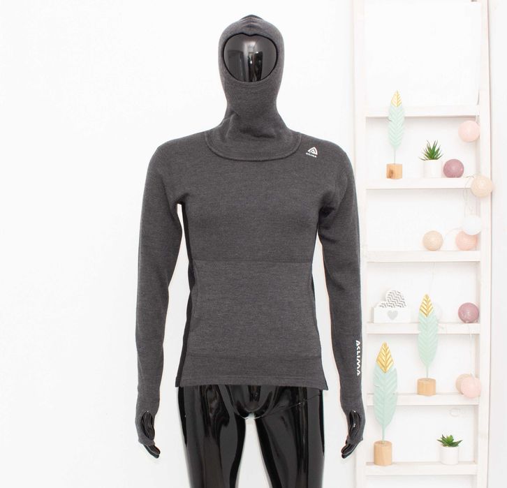 Aclima WarmWool 200g мъжка блуза от 100% мерино вълна с качулка М