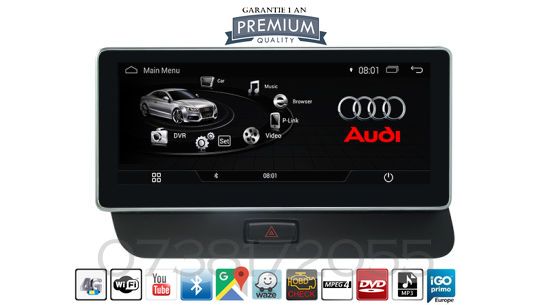 Navigatie Audi A4 A5 Q5 GPS Android 11 Internet 4G Bluetooth wi-fi