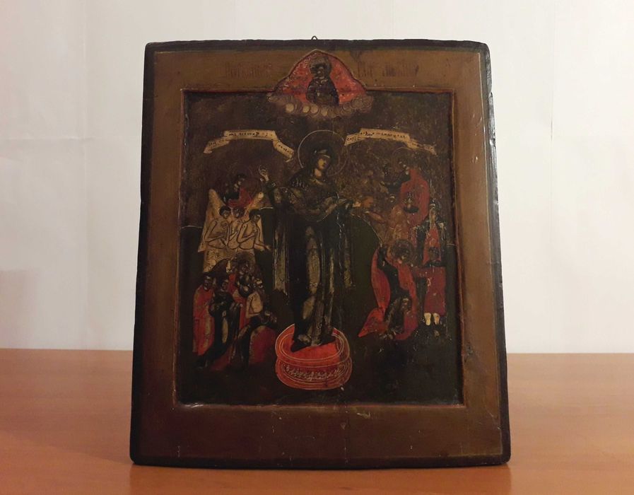 Icoana veche pe lemn “Maica Domnului Grabnic Ajutatoare”