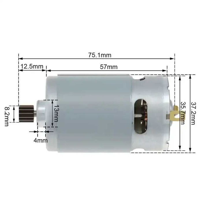 Motor motoras RS550 GRS550VC 21V 14 dinti fierastrau drujba 28000 RPM