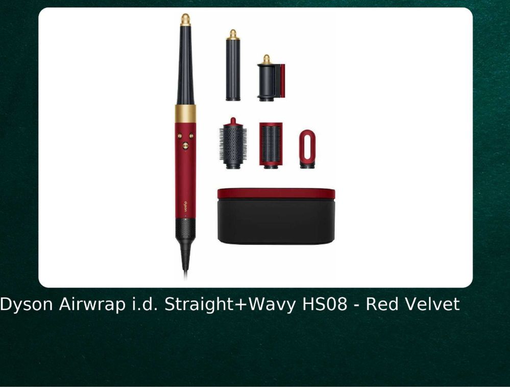 HS 08 Dyson stayler airwrap.Vinka blue.Jasper.Red velvet.Bronz.Patina