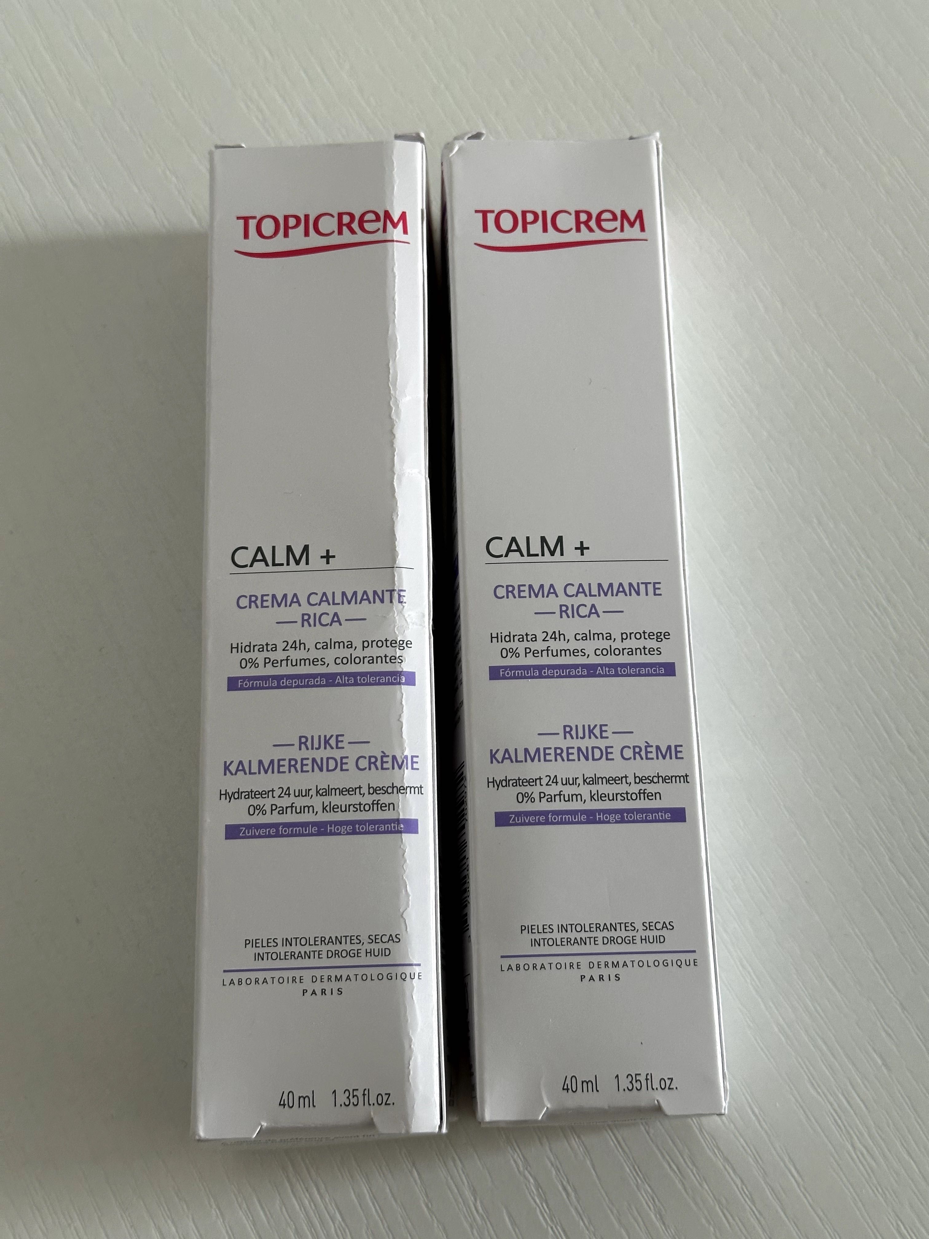 Topicrem CALM+ Rich Cream 40 мл • новые • годность до 10.2026 г. 2 шт.