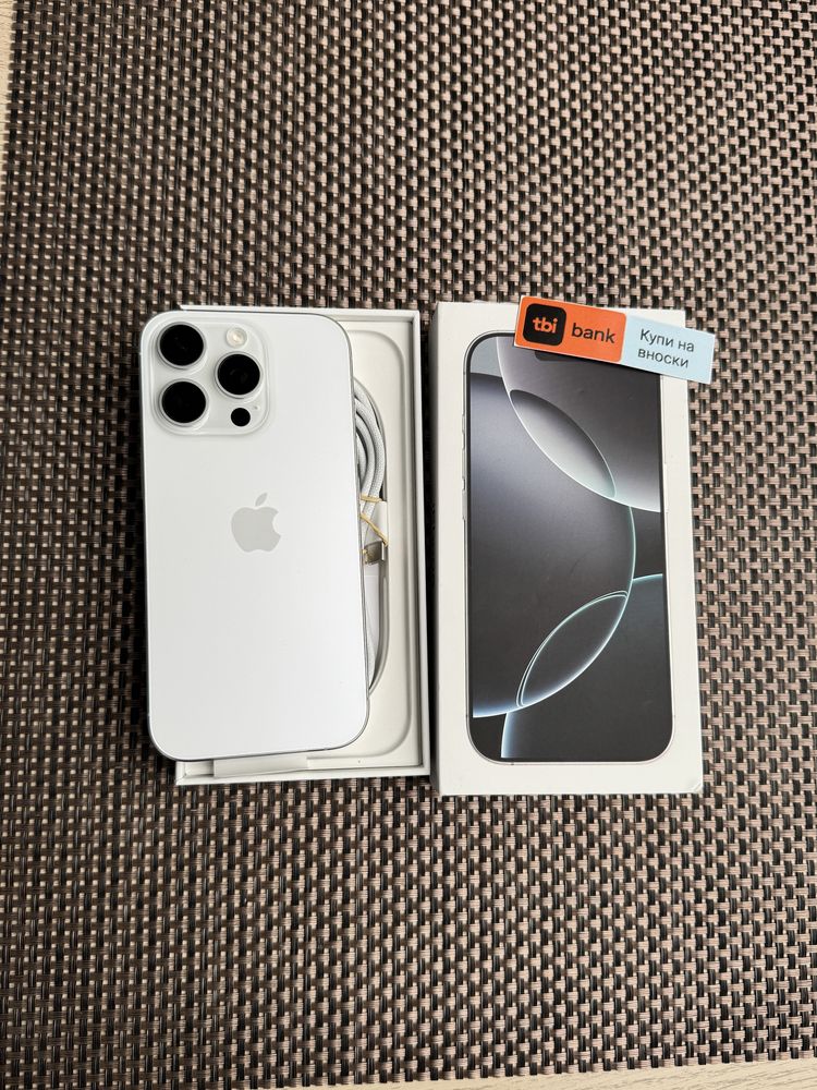 НОВ!/*ЛИЗИНГ*/ iPhone 16 Pro 128Gb White Titanium / Айфон