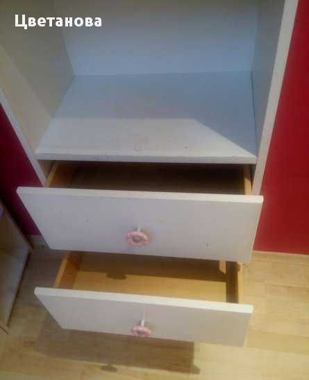 Мебели от детска стая-Гардероб/висок шкаф-етажерка/стенна етажерка