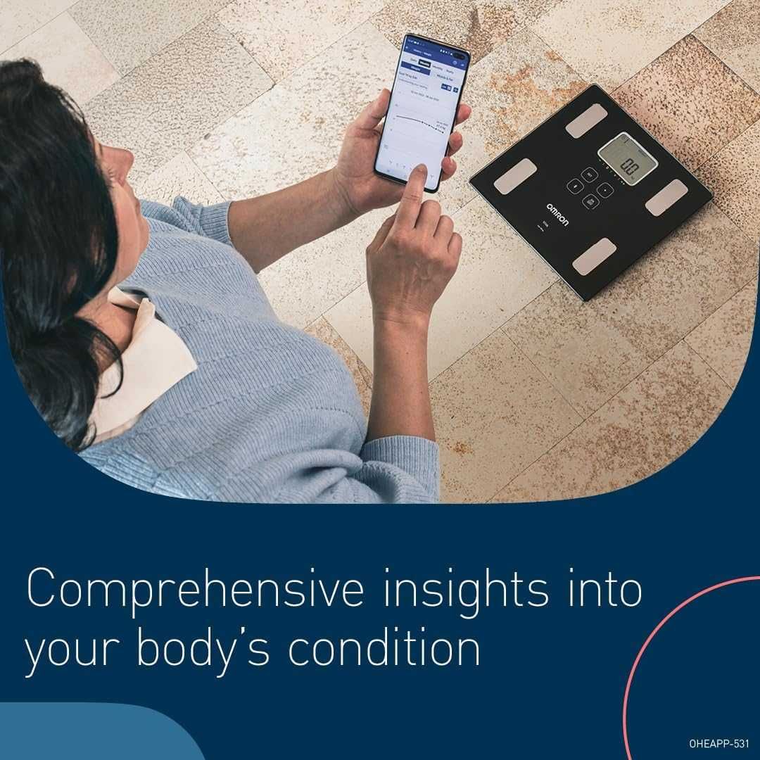 OMRON Bluetooth везна, , измерва 6 телесни показателя