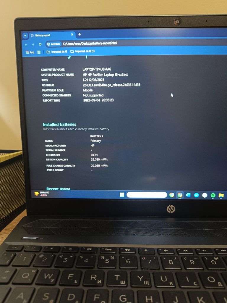 Laptop HP Pavillion 15