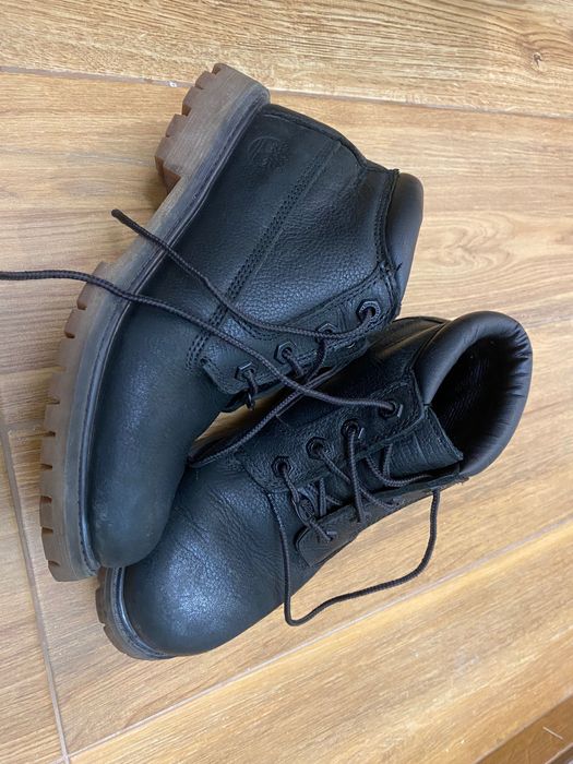 Кожени боти Timberland със сребрист ефект, 37 номер