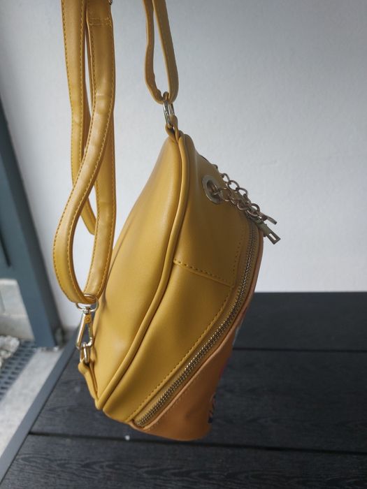 Rucsac Meli Melo, galben cu modele vesele