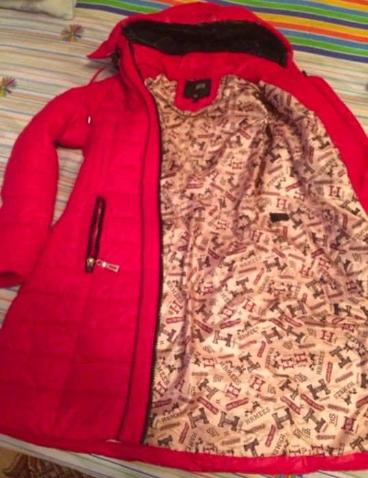 Куртка зимняя женская красная