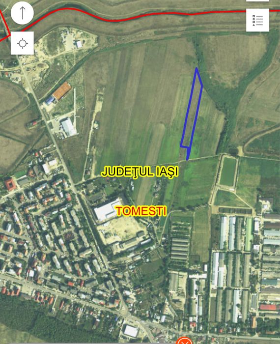 Teren intravilan Tomesti,in spate la Imperial