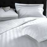 Lenjerii de pat hoteliere din damasc Alb , pret de producator