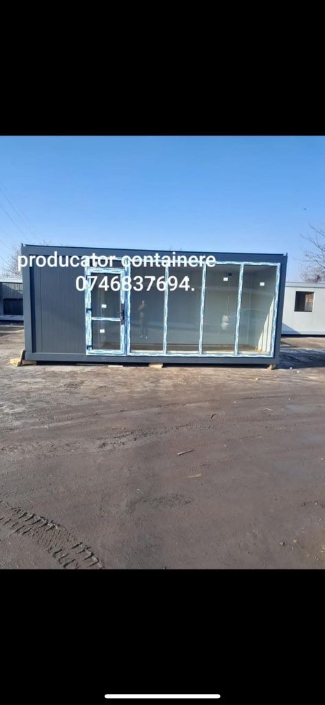 Vand container modular, birou vestiar, grup sanitar, vitrina