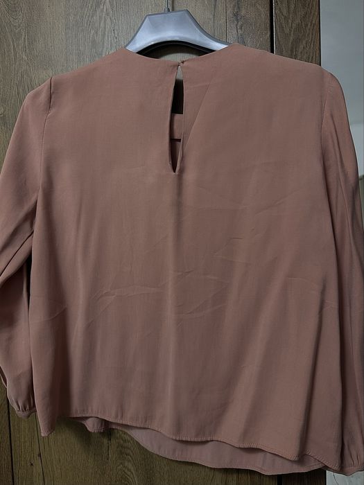 Bluză tip cămașă cu detalii de perle