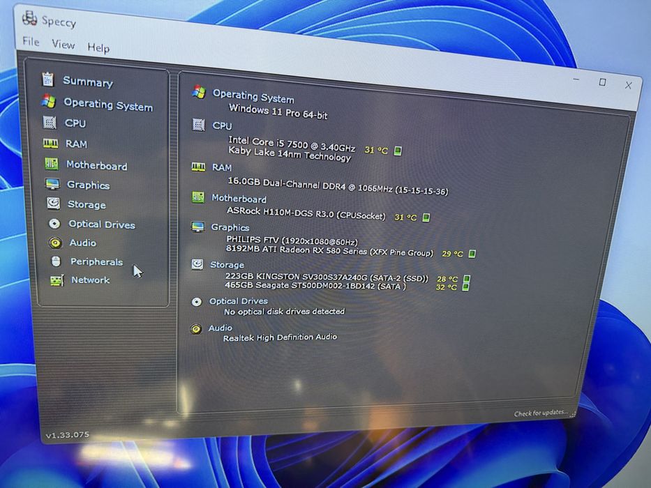 Pc intel i5 7500, 16gb ram, AMD RX 580 8gb, ssd 240gb, hdd 500gb