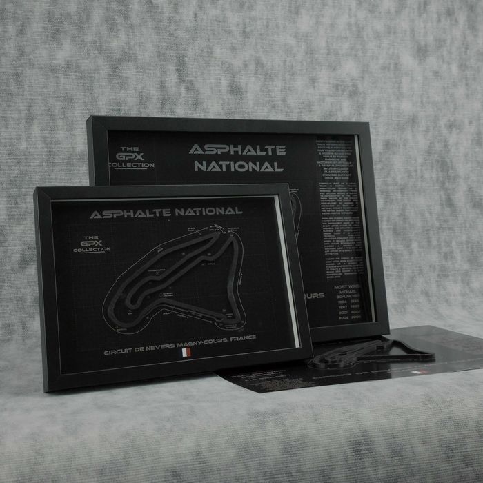 Magny-Cours – Hartă 3D circuit Formula 1 French GP • GPX Collection