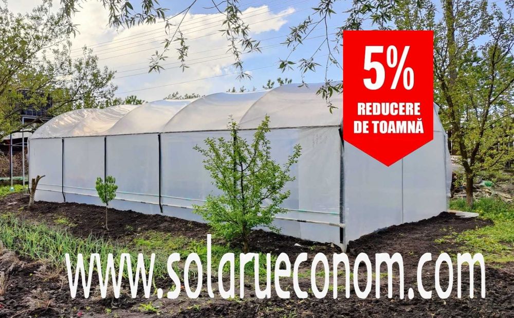Solarii (sere) modulare din țeava zincată