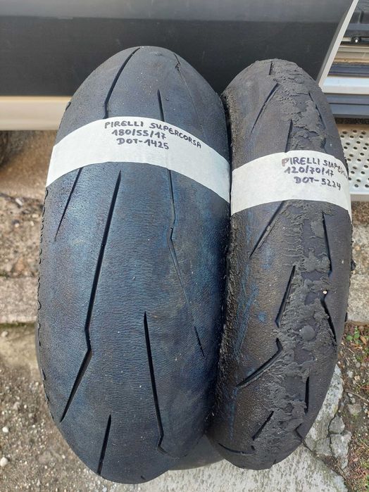 Гуми за мотор полуслик,pirelli supercorsa,metzeler,