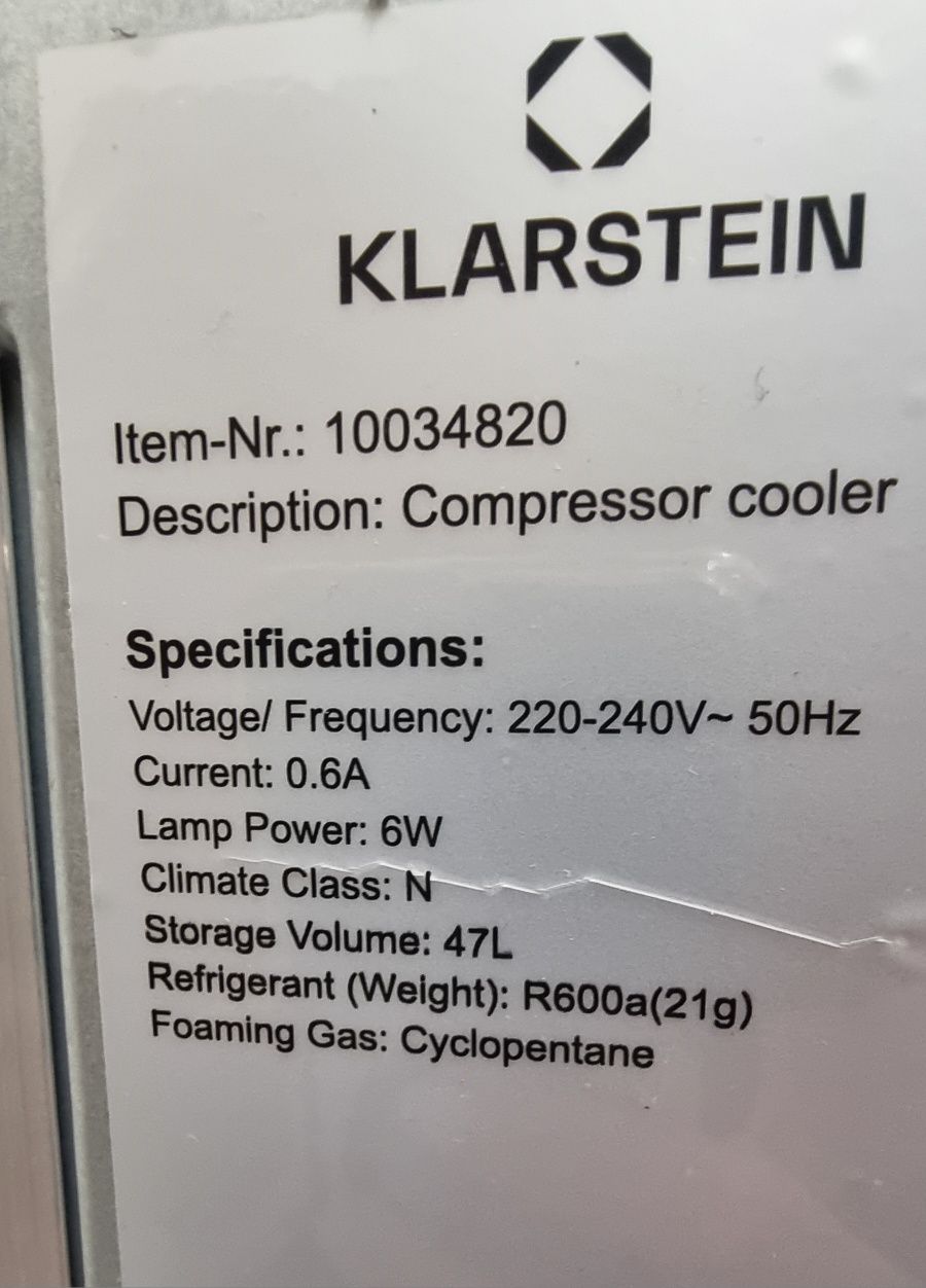 Мини Хладилна витрина Klarstein 47L