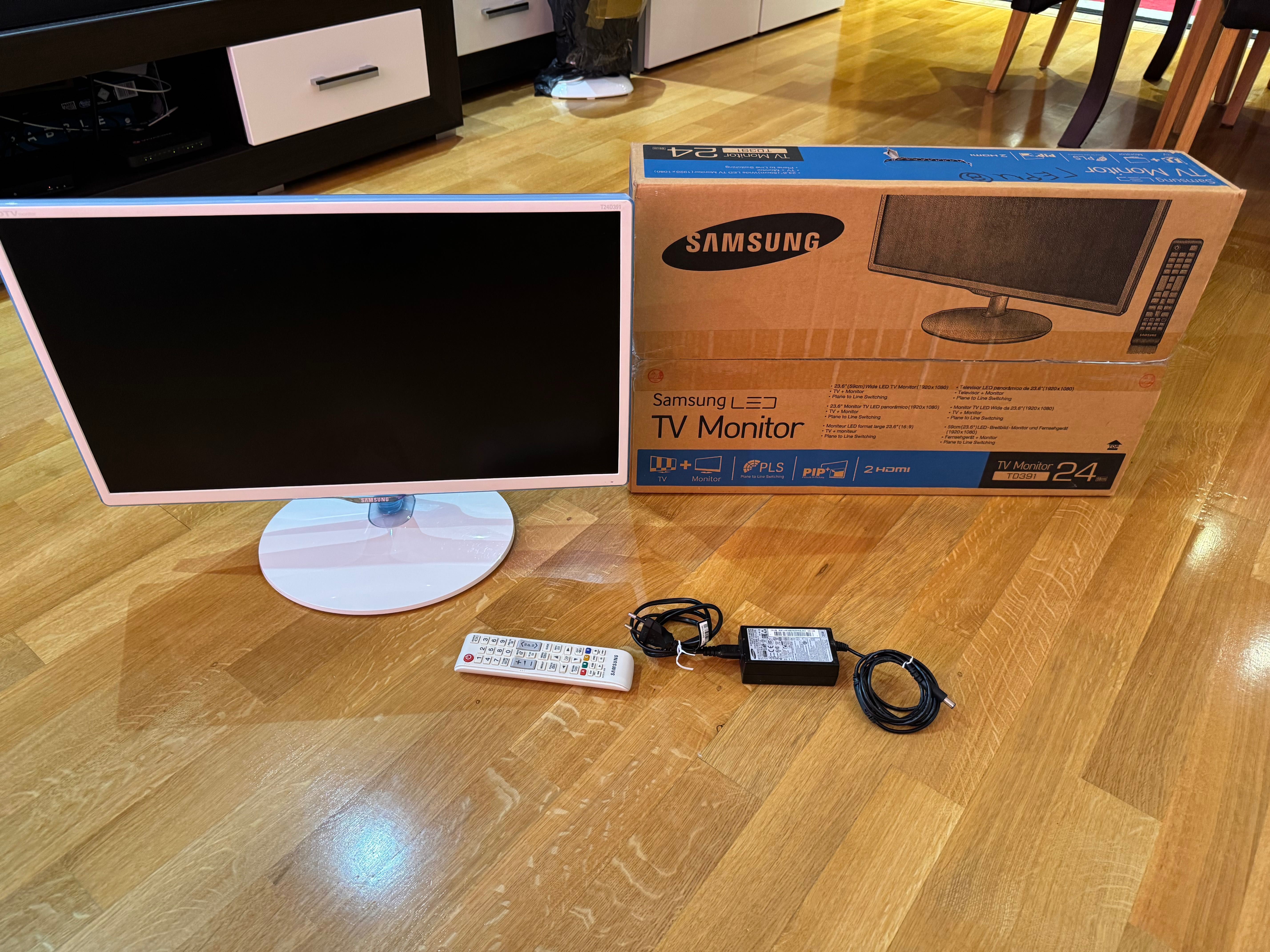 Монитор Телевизор 24-инча Samsung T24D391EW-LED с говорители