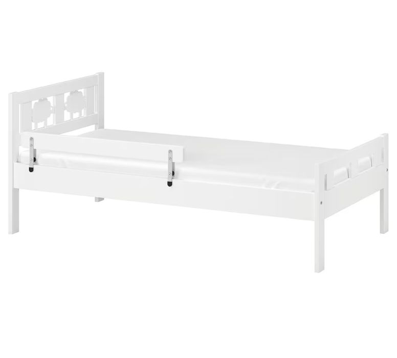 Pat copii Ikea model cu oițe (saltea, somiera, bara de protectie)