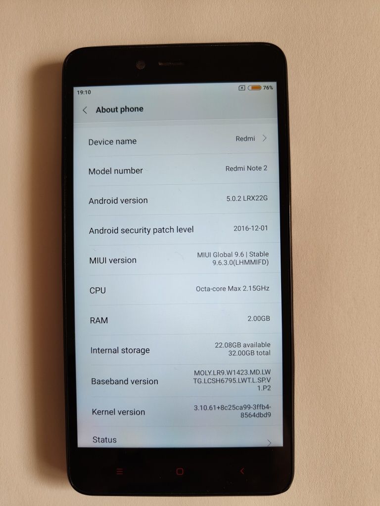 Telefon Xiaomi Redmi Note 2