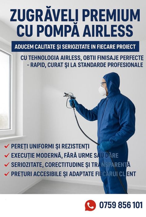 Zugrăveli Premium,curat,rapid,Interior&Exterior!