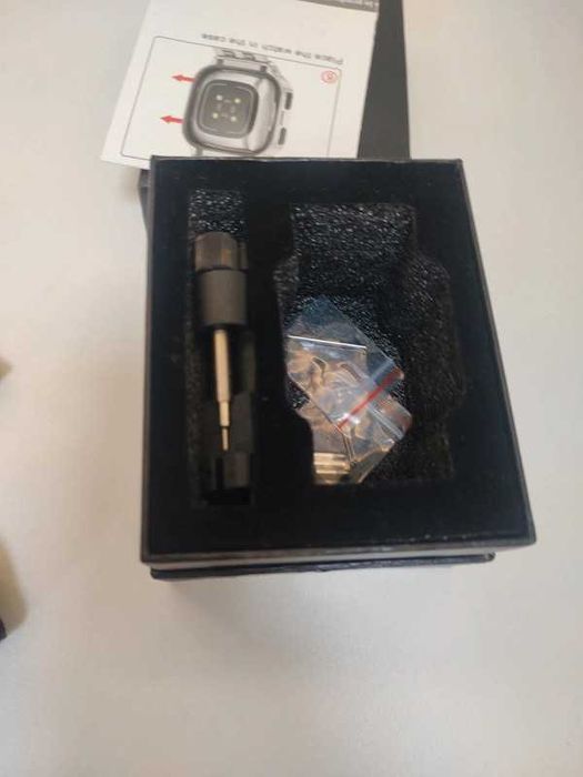 Carcasa si curea metal pentru Fitbit Sense 2, Versa 2 3 4