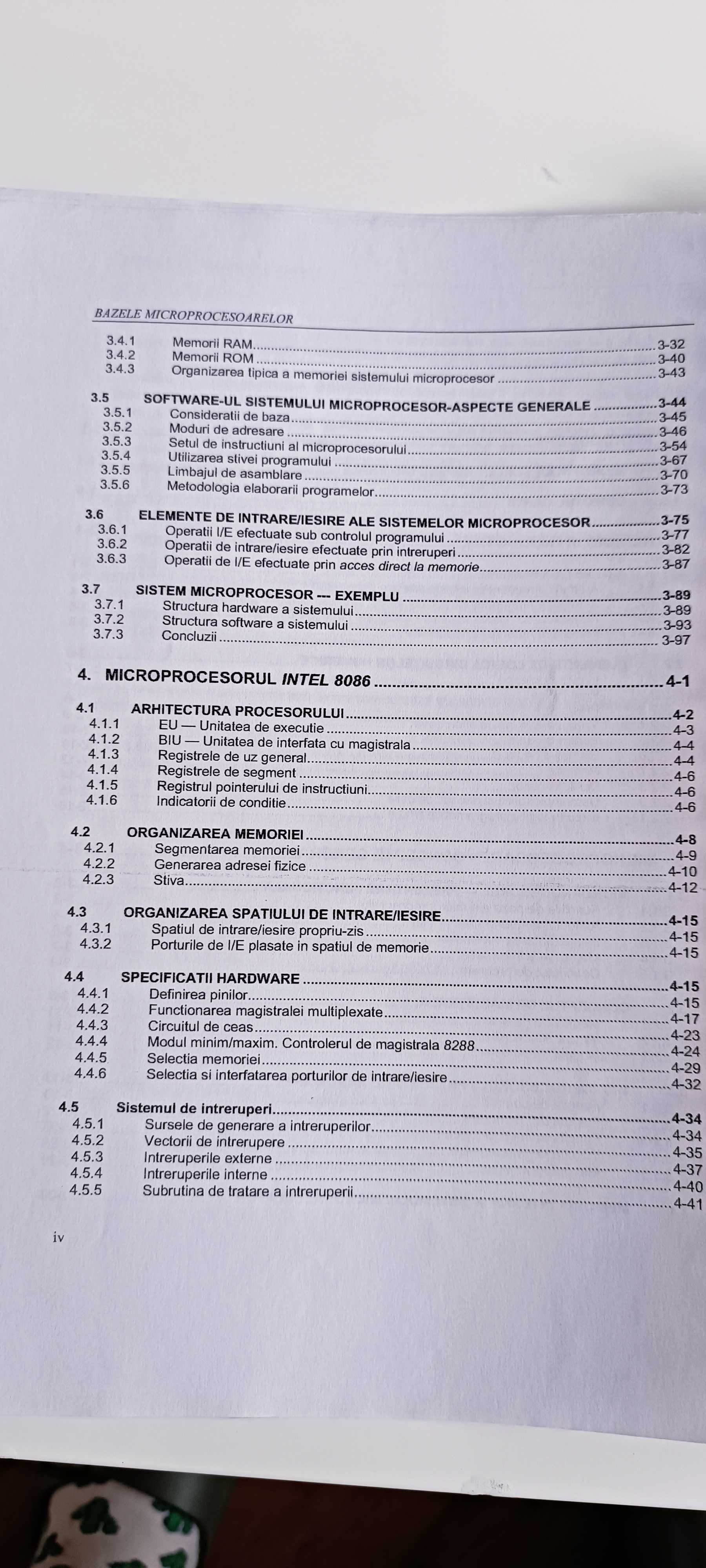 Carte Bazele Microprocesoarelor