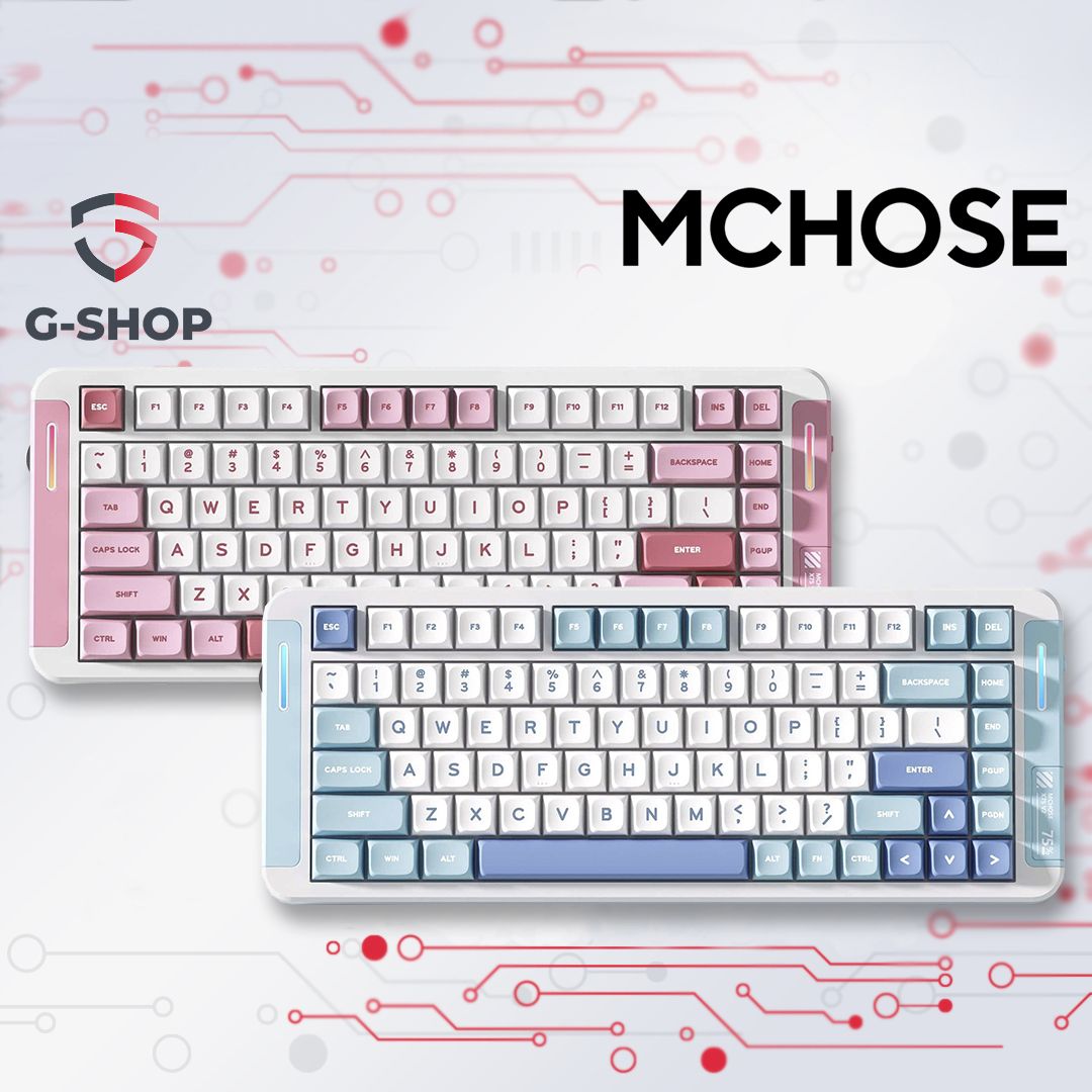Игровая механическая беспроводная клавиатура подсветкой MCHOSE X75 V2