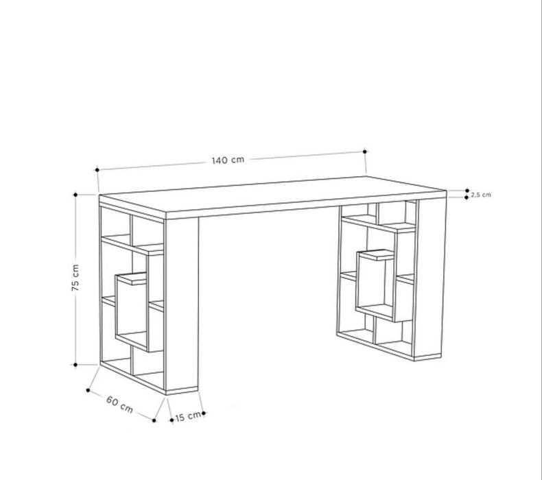 Бюро бял лак, тъмен дъб. Перфектно.