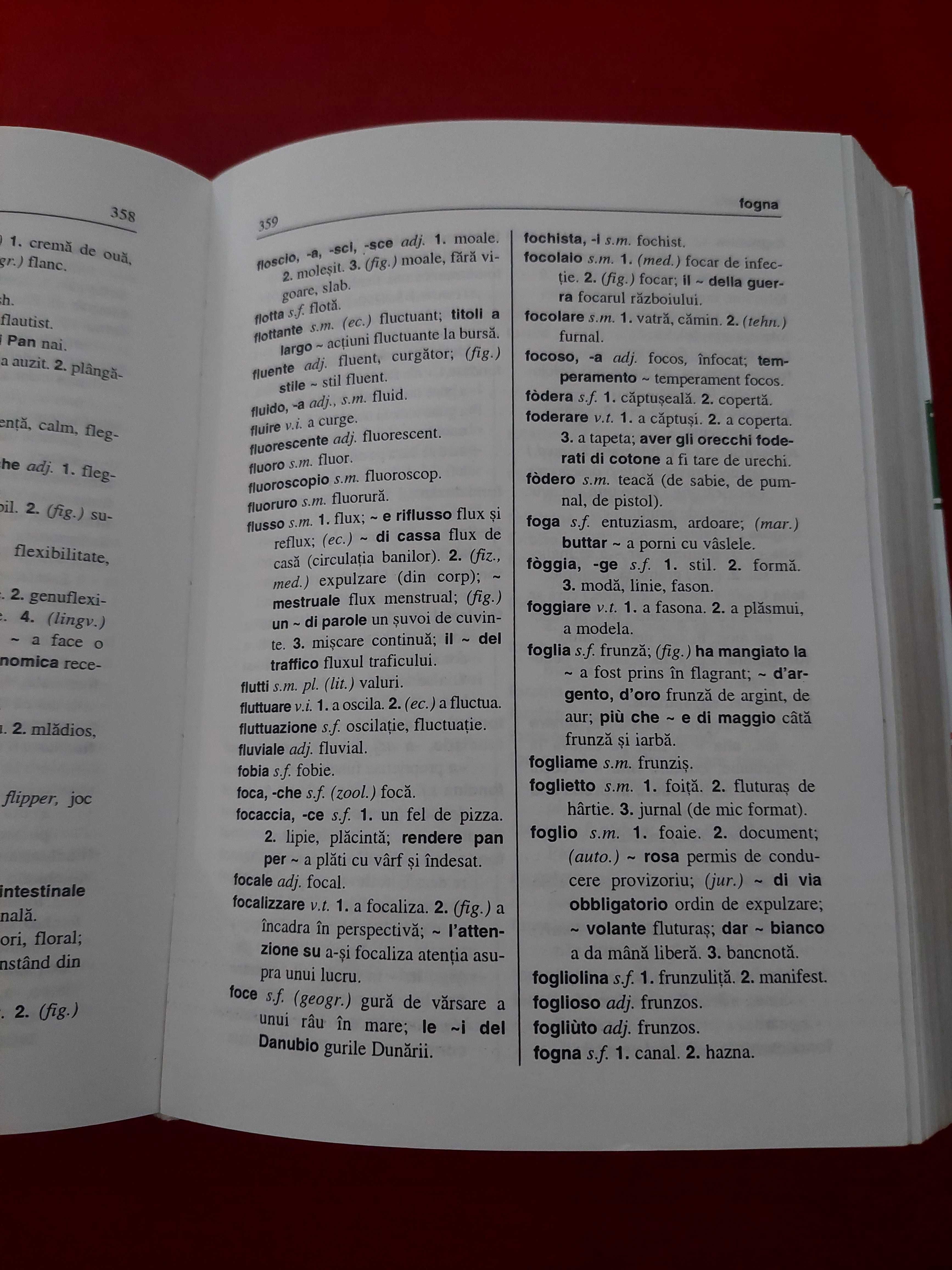 Vand dictionar italian-român