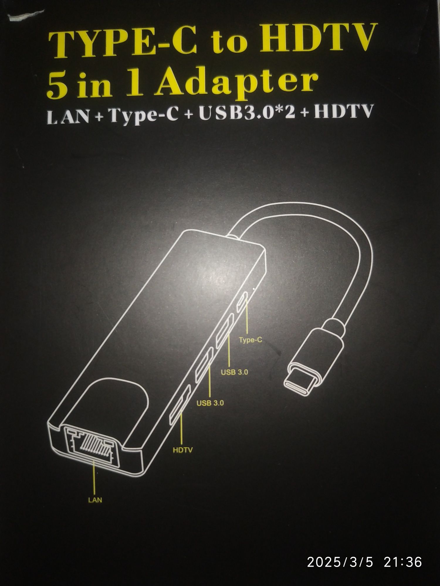 Usb 3, Type-c Lan переходник