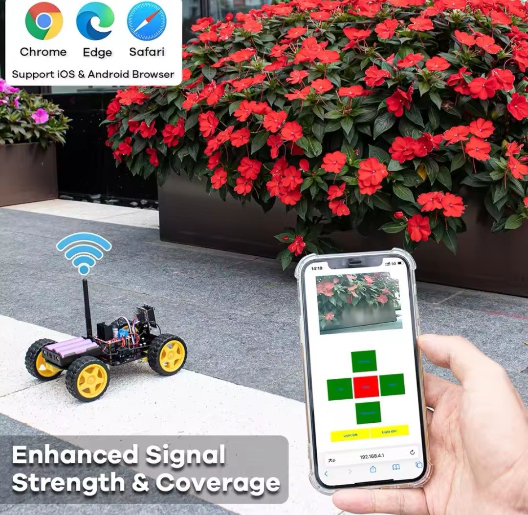 Атдуино Смарт Робот с Wi-Fi управление Arduino robot car kit camera