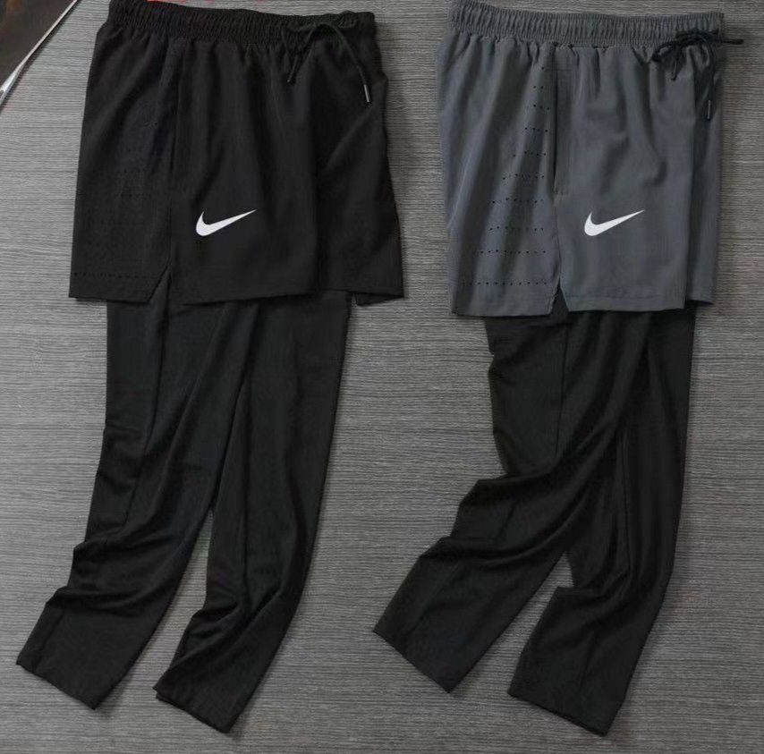 Двухслойные шорты+тайтсы Adidas, Nike для тренировок