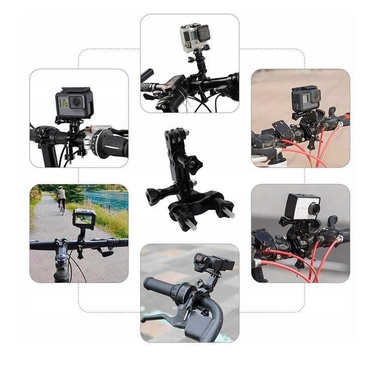 Prindere bicicleta suport camere actiune GoPro 10 9 8 7 SJCAM DJI