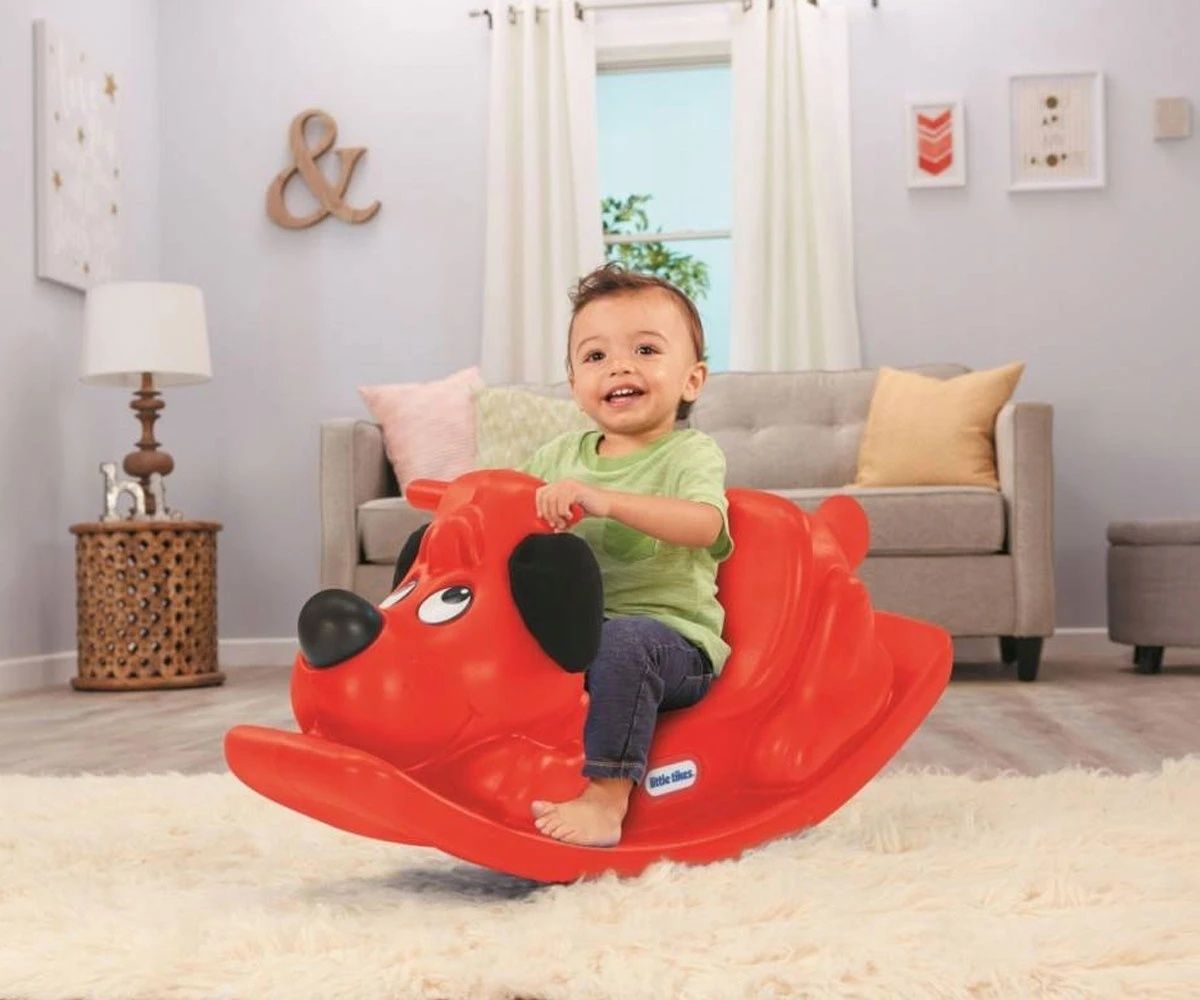 Люлеещо се куче Little Tikes, оранжево и синьо и червено