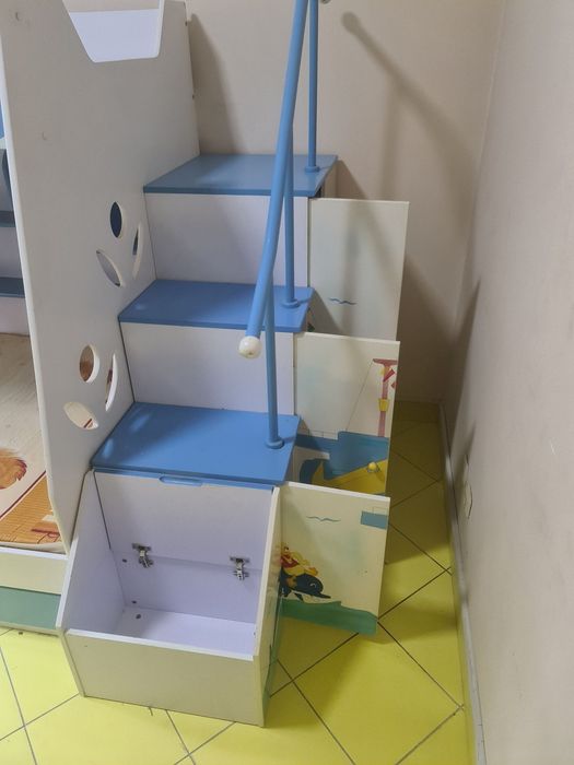 Десткая кровать двухъярусная самолёт