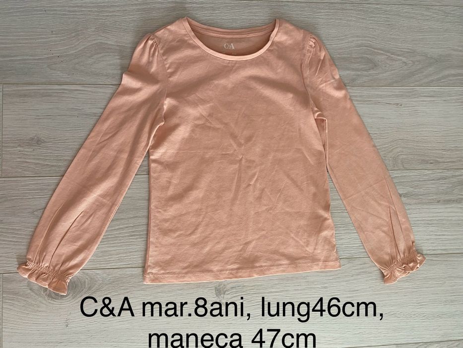 Set fete C&A marimea 128, pant+bluza bumbac, noi