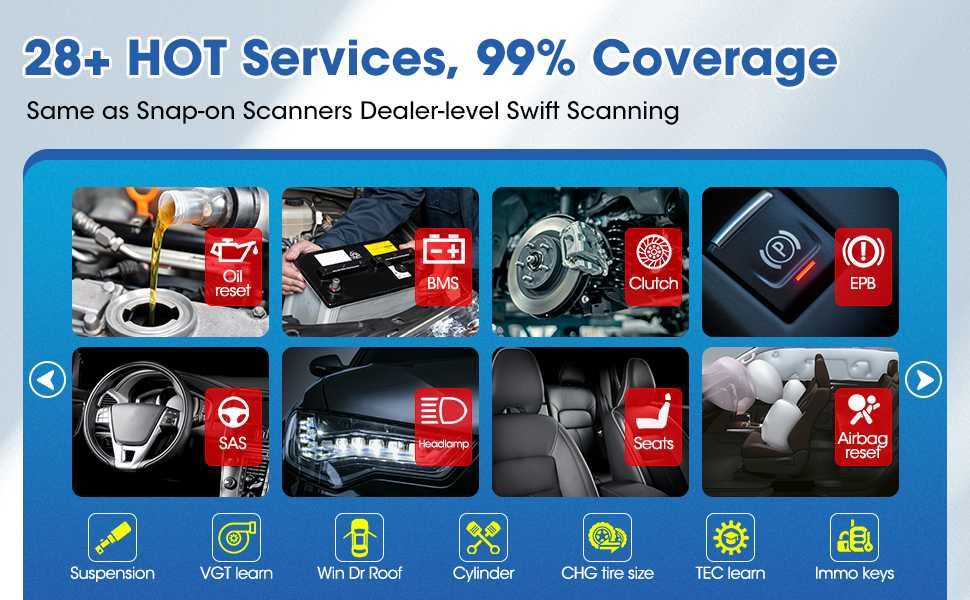 Tester auto original multimarca Autel MK808 BT PRO Android Lb Romana