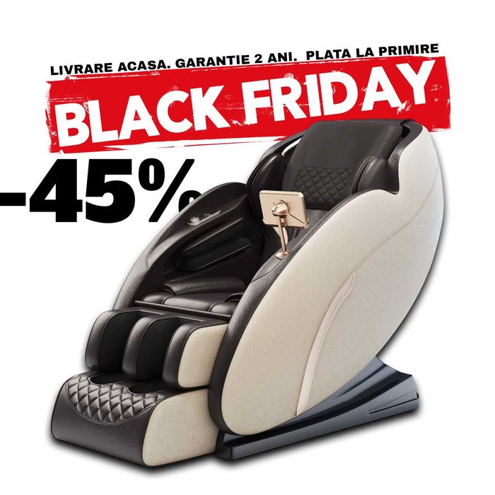 Scaun de masaj full (0gravity,role,vibratii,incalzire,auto) OFERTA 45%