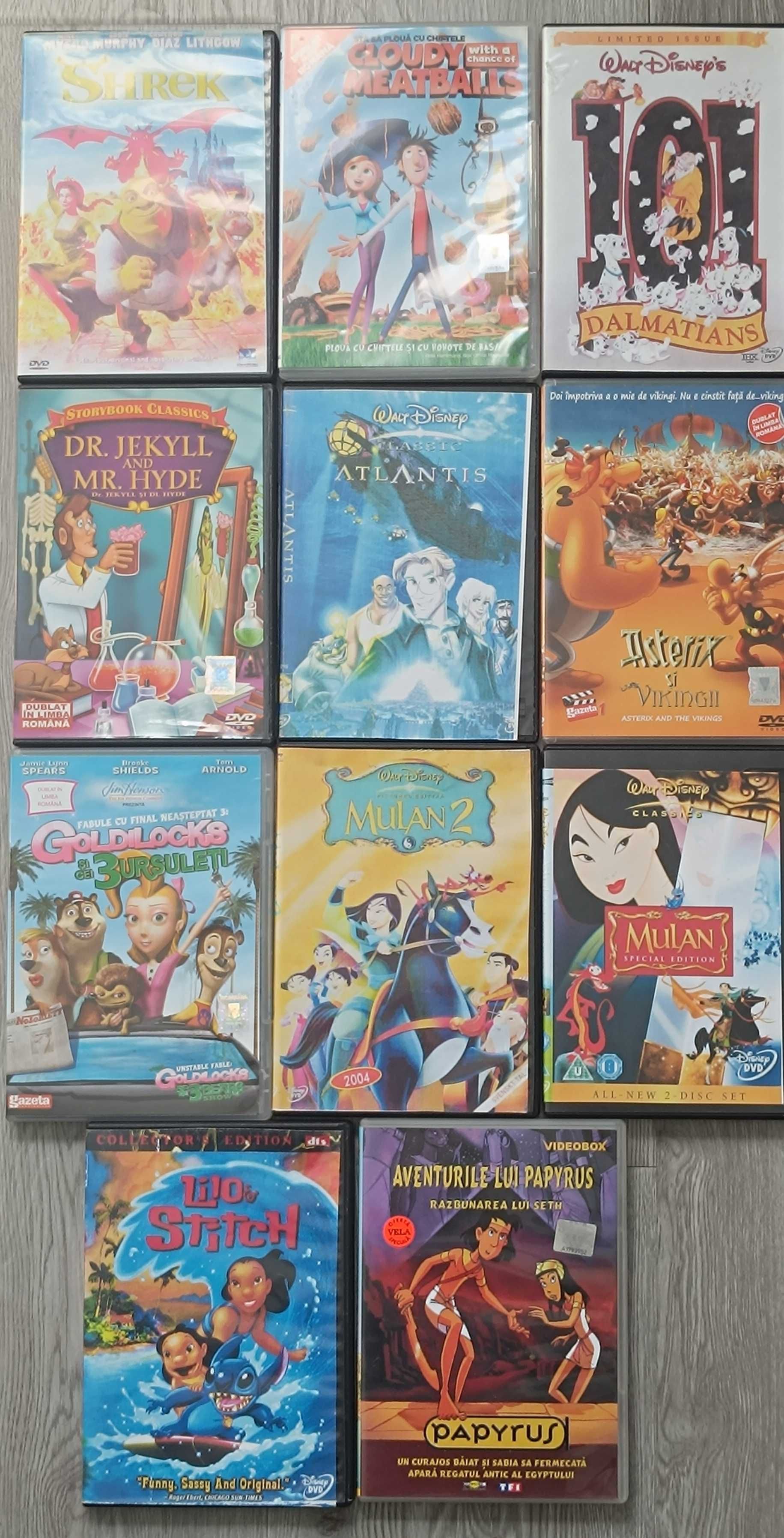 DVD-uri cu desene animate dublate sau subtitrate in limba romana