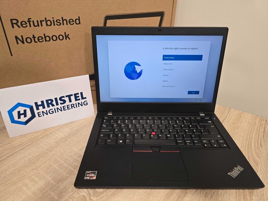 Лаптоп Lenovo ThinkPad L14 Gen 1, процесор AMD Ryzen 5 Pro, Windows 11
