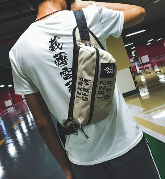 мъжка чанта Ганстер USA TEXAS за през кръст или гърди 2 отделения цип